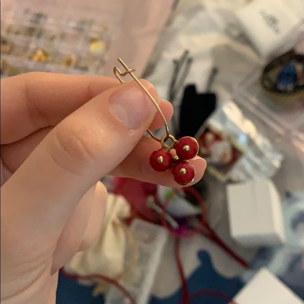 Beautiful sterling silver and gold plated earrings